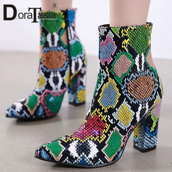 boots doratasia fashion ladies mixed colors autumn thick high heels ankle women 2021 pointed toe zip shoes woman, Black
boots doratasia fashion ladies mixed colors autumn thick high heels ankle women 2021 pointed toe zip shoes woman, Black