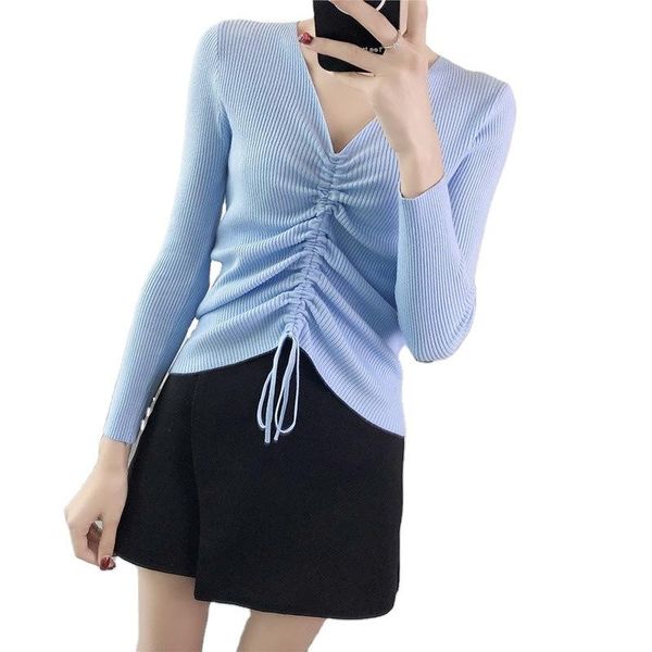 women's sweaters v-neck lace up knitted pullovers women spring autumn long sleeve solid knitwear casual female sweater, White;black
women's sweaters v-neck lace up knitted pullovers women spring autumn long sleeve solid knitwear casual female sweater, White;black