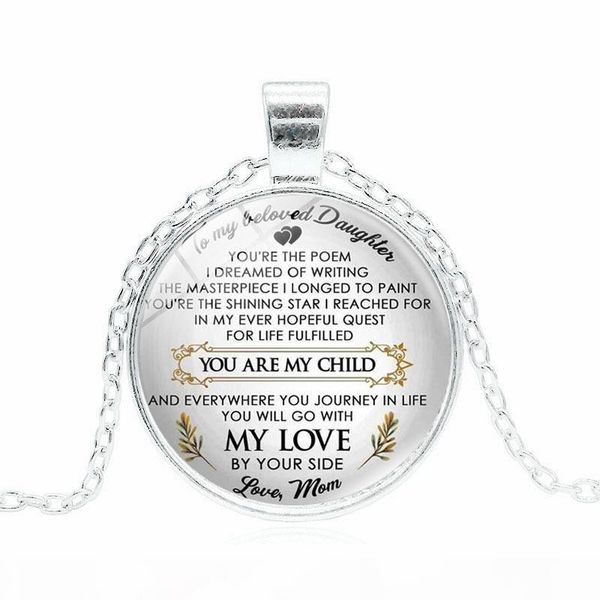 you are my child my love necklace letter mother father love glass cabochon necklace fashion jewelry will and sandy drop ship, Silver
you are my child my love necklace letter mother father love glass cabochon necklace fashion jewelry will and sandy drop ship, Silver