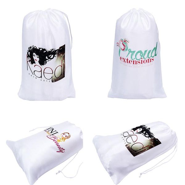 gift wrap custom logo printed 50pcs/lot polyester satin silk white bags drawstring hair packaging extension
gift wrap custom logo printed 50pcs/lot polyester satin silk white bags drawstring hair packaging extension