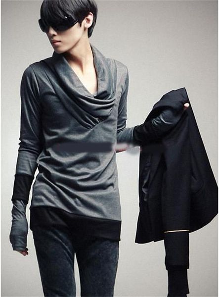 winter korean personalized collar glove long sleeve t-shirt men's couple t-shirt fashion men's pile collar, White;black
winter korean personalized collar glove long sleeve t-shirt men's couple t-shirt fashion men's pile collar, White;black