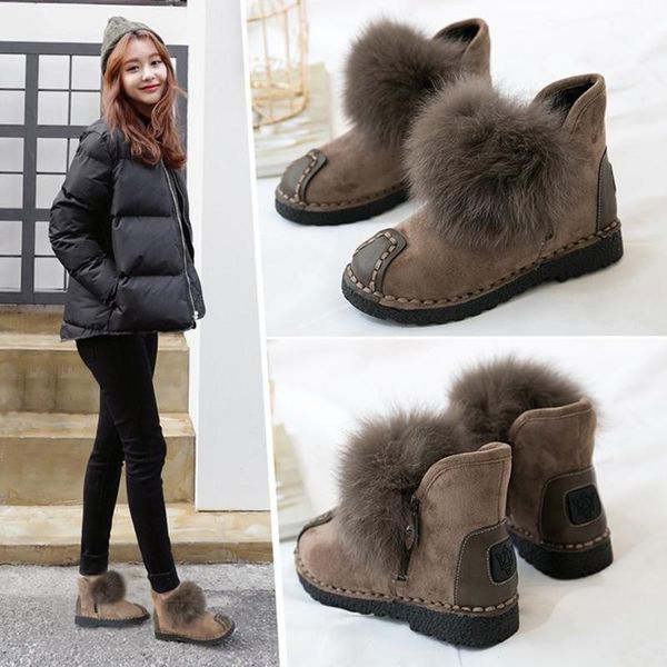 women's 2020 new round head cotton shoes, winter fashion personality and wool shoes martin boots, Black
women's 2020 new round head cotton shoes, winter fashion personality and wool shoes martin boots, Black