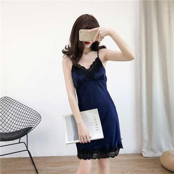 fashion home service nightdress female summer with chest pad suspenders ice silk sleepwear charming slim lace nightdress1, Black;red
fashion home service nightdress female summer with chest pad suspenders ice silk sleepwear charming slim lace nightdress1, Black;red
