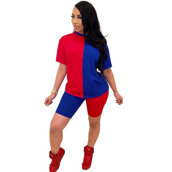 women's tracksuits color block splice two piece set summer clothes for women tracksuit t-shirt shorts 2 pcs outfits matching sets loung, Gray
women's tracksuits color block splice two piece set summer clothes for women tracksuit t-shirt shorts 2 pcs outfits matching sets loung, Gray