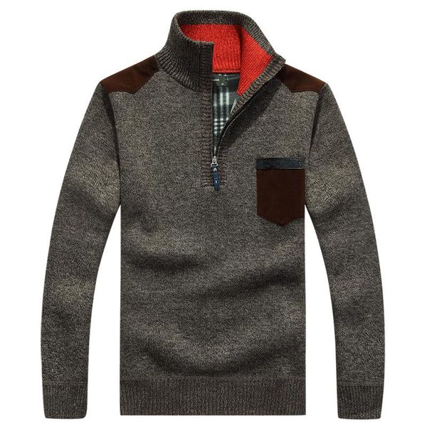 men's sweaters winter sweater men plus velvet thickening warm pullover fashion slim half zipper turtleneck knitted, White;black
men's sweaters winter sweater men plus velvet thickening warm pullover fashion slim half zipper turtleneck knitted, White;black