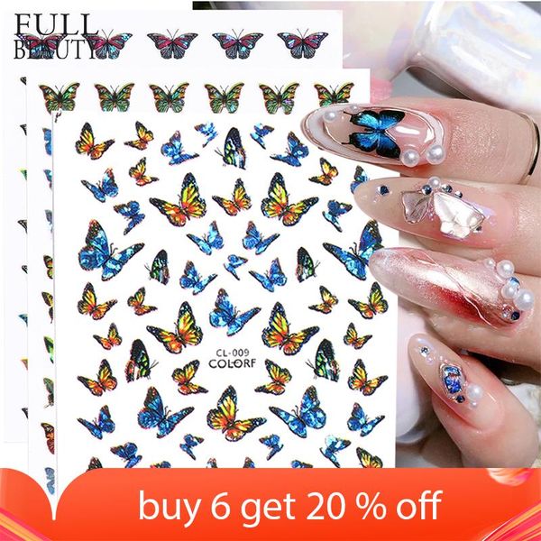 3d butterfly nail art stickers colorful laser self adhesive decals foils for gel polish manicure decorations chcl001-009, Black
3d butterfly nail art stickers colorful laser self adhesive decals foils for gel polish manicure decorations chcl001-009, Black