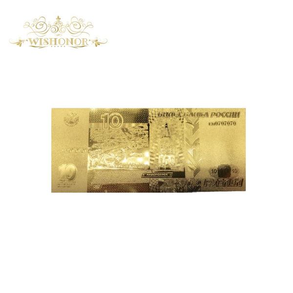 10 шт. лот высокое качество россия 10 рублей банкнота в gold plated gold banknote bill поддельные деньги на коллекцию wmtvwf
10 шт. лот высокое качество россия 10 рублей банкнота в gold plated gold banknote bill поддельные деньги на коллекцию wmtvwf