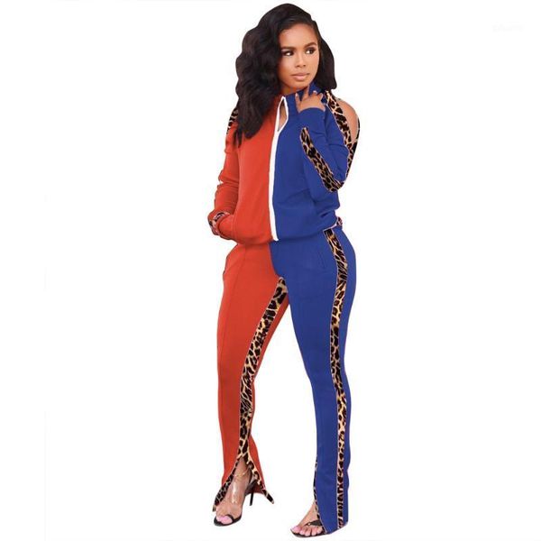 2020 fall pants set women 2 piece set cold shoulder zip up v neck long sleeve split hem pants patchwork leopard print1, Gray
2020 fall pants set women 2 piece set cold shoulder zip up v neck long sleeve split hem pants patchwork leopard print1, Gray