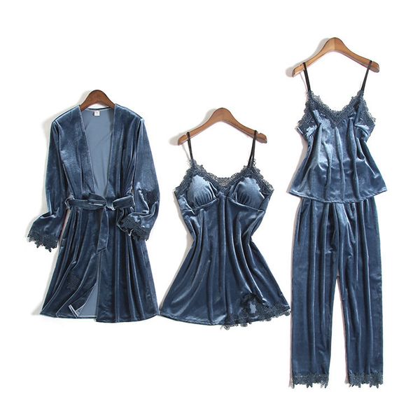pijama de terciopelo para mujer, courunto de cuatro piezas, albornoz sin mangas, lencera sexy, ropa de dormir para el hogar, Black;red
pijama de terciopelo para mujer, courunto de cuatro piezas, albornoz sin mangas, lencera sexy, ropa de dormir para el hogar, Black;red