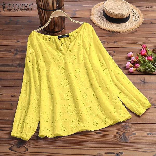women's blouses & shirts zanzea women long sleeve blouse embroidery tunic female elegant v neck hollow out shirt autumn casual solid b, White
women's blouses & shirts zanzea women long sleeve blouse embroidery tunic female elegant v neck hollow out shirt autumn casual solid b, White