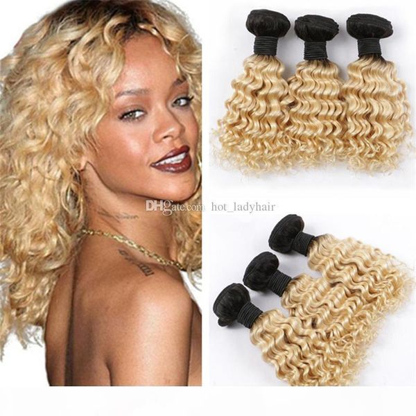 ombre blonde virgin hair bundles deals deep wave curly dark roots 613 blonde ombre indian human hair weave wefts extensions 300g, Black
ombre blonde virgin hair bundles deals deep wave curly dark roots 613 blonde ombre indian human hair weave wefts extensions 300g, Black