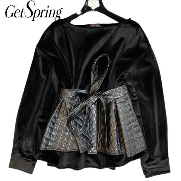 getspring shirt long sleeve vintage velour woman blouses shirts black casual loose autumn winter women bloues 2020 fashion, White
getspring shirt long sleeve vintage velour woman blouses shirts black casual loose autumn winter women bloues 2020 fashion, White