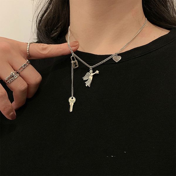 925 silver eros key necklace women's hip hop sweater chain simple personality cool style
925 silver eros key necklace women's hip hop sweater chain simple personality cool style