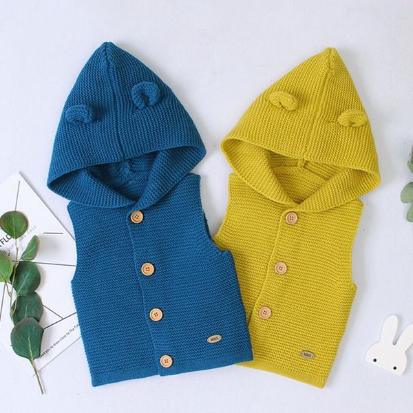 0-24m autumn winter warm sweater vest for baby boy girl newborn clothes sleeveless hooded knitted sweater cute sweet outfit, Blue
0-24m autumn winter warm sweater vest for baby boy girl newborn clothes sleeveless hooded knitted sweater cute sweet outfit, Blue