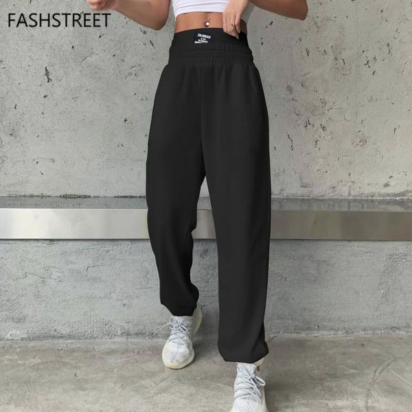 women's pants & capris fashstreet fashion letter label patchwork loose joggers women autumn black with pocket high waist female street, Black;white
women's pants & capris fashstreet fashion letter label patchwork loose joggers women autumn black with pocket high waist female street, Black;white