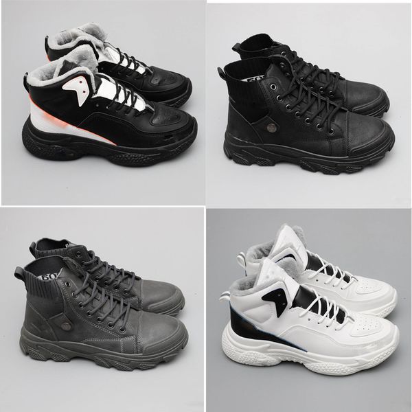 new winter platform snow boots waterproof all-match shock absorption add velvet to keep warm comfortable rubber mens shoes, Black
new winter platform snow boots waterproof all-match shock absorption add velvet to keep warm comfortable rubber mens shoes, Black