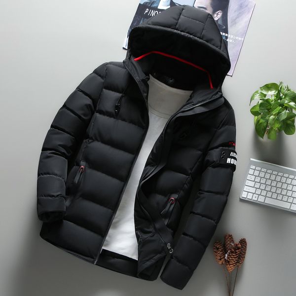 2021 fashion with hood warm male coat of men's windproof winter jacket present from father parka quilted clothes new k238 612z, Black
2021 fashion with hood warm male coat of men's windproof winter jacket present from father parka quilted clothes new k238 612z, Black