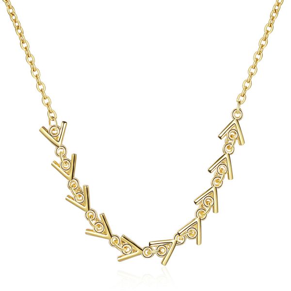 dz516 japanese and korean style women's simple pendant with short chain mesh collar bone pendant, triangular shape gold plated, Silver
dz516 japanese and korean style women's simple pendant with short chain mesh collar bone pendant, triangular shape gold plated, Silver
