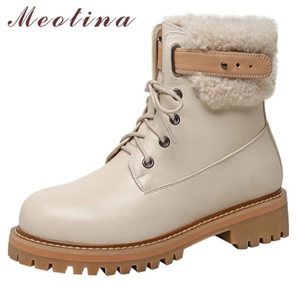 meotina med heel snow boots woman genuine leather ankle boots platform block heel shoes lace up female short winter black
meotina med heel snow boots woman genuine leather ankle boots platform block heel shoes lace up female short winter black