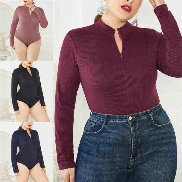 big size long sleeve women knitted bodysuit 2020 autumn winter female v-neck warm clothes slim fit fashion solid bodysuit1, Black;white
big size long sleeve women knitted bodysuit 2020 autumn winter female v-neck warm clothes slim fit fashion solid bodysuit1, Black;white