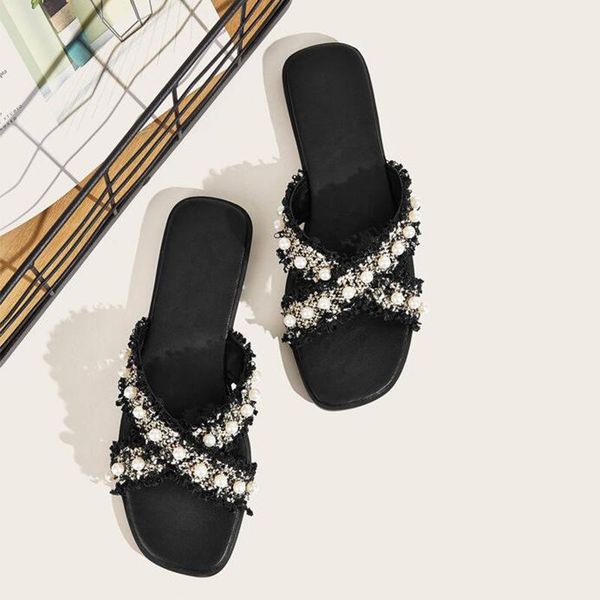 slippers women summer rubber flip flops female shoes slides fashion string bead hawaiian 2020 luxury flat rome fabric pu, Black
slippers women summer rubber flip flops female shoes slides fashion string bead hawaiian 2020 luxury flat rome fabric pu, Black