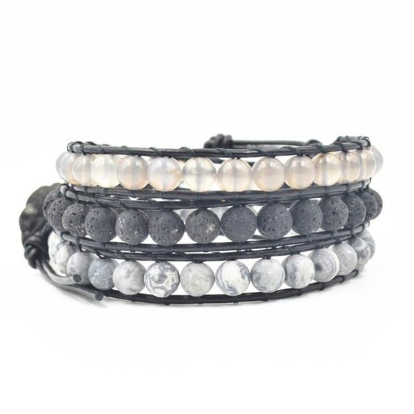 tennis 8mm lava stone beads wrap bracelet for women ethnic natural beaded strand 3layers boho bracelets jewelry drop, Golden;silver
tennis 8mm lava stone beads wrap bracelet for women ethnic natural beaded strand 3layers boho bracelets jewelry drop, Golden;silver