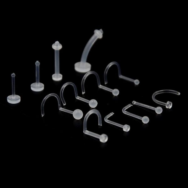 10pcs/lot bioplast flexible nose lip ring labret earring eyebrow ring belly ring nose studs cartilagem body piercing jewelry q sqceka, Silver
10pcs/lot bioplast flexible nose lip ring labret earring eyebrow ring belly ring nose studs cartilagem body piercing jewelry q sqceka, Silver