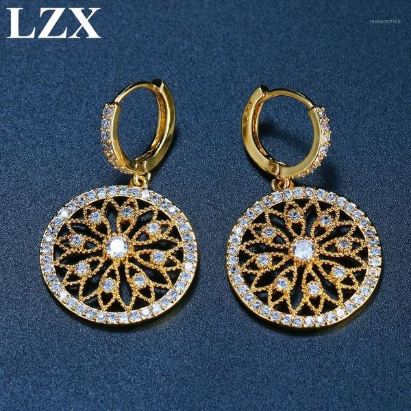 lzx new circel design drop earrings for women fashion jewelry gold color cubic zirconia crystal earring boucle d'oreille femme1, Silver
lzx new circel design drop earrings for women fashion jewelry gold color cubic zirconia crystal earring boucle d'oreille femme1, Silver