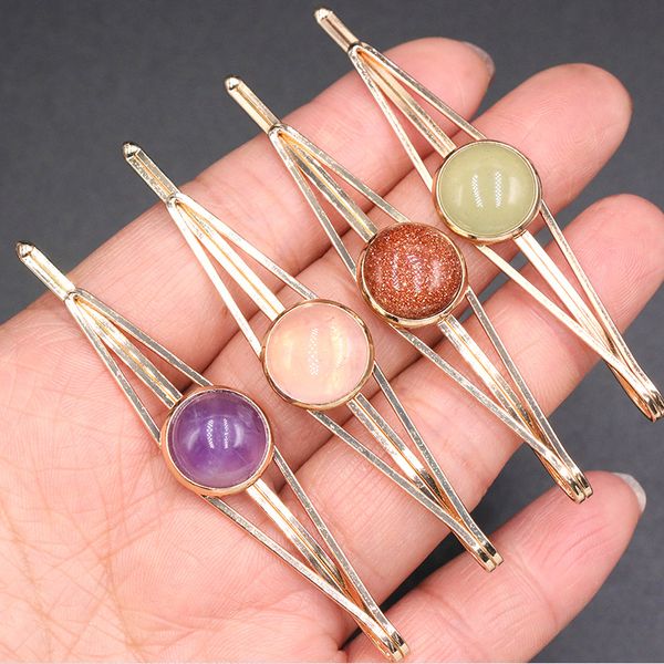 natural rose quartz turquoise stone hair clips bobby pin decoration jewelry accessories, Golden;silver
natural rose quartz turquoise stone hair clips bobby pin decoration jewelry accessories, Golden;silver