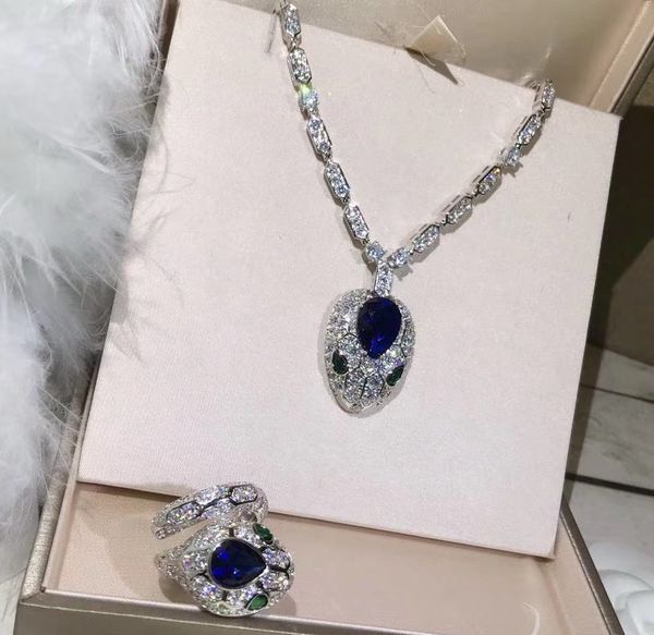 new cz diamond crystal blue head pendants necklaces designer 18k gold plated party jewelry for women, Silver
new cz diamond crystal blue head pendants necklaces designer 18k gold plated party jewelry for women, Silver