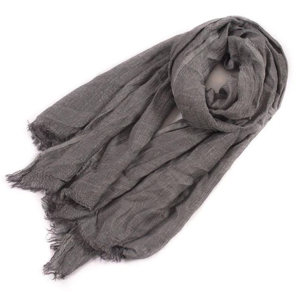solid color crinkled wool blended scarves women men fashion thin long cotton linen artsy scarf shawl wraps bufanda, Blue;gray
solid color crinkled wool blended scarves women men fashion thin long cotton linen artsy scarf shawl wraps bufanda, Blue;gray