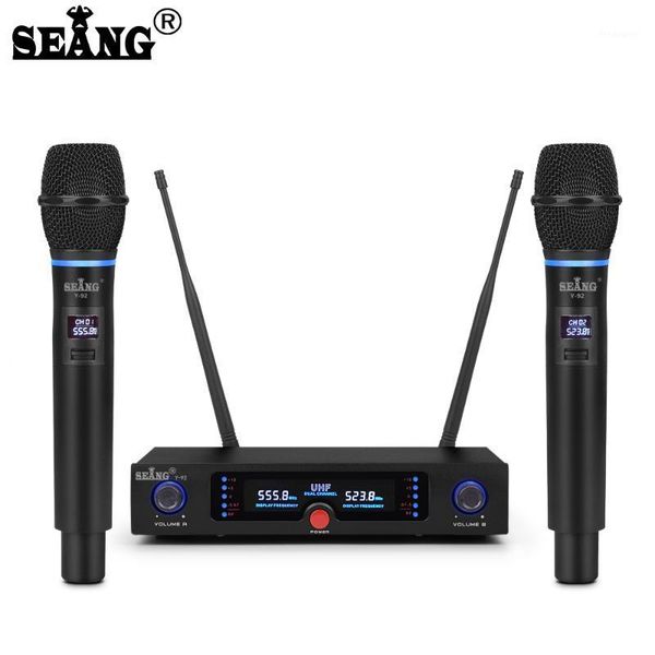 seang s-300uhf long range dual channel wireless microphone system whole metal handheld mic with new light design for karaoke ktv1
seang s-300uhf long range dual channel wireless microphone system whole metal handheld mic with new light design for karaoke ktv1