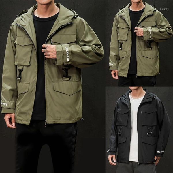 men's jackets tactical jacket men's autumn casual fashion multi pockets hoodie zipper plus size outerwear coat for men1, Black;brown
men's jackets tactical jacket men's autumn casual fashion multi pockets hoodie zipper plus size outerwear coat for men1, Black;brown