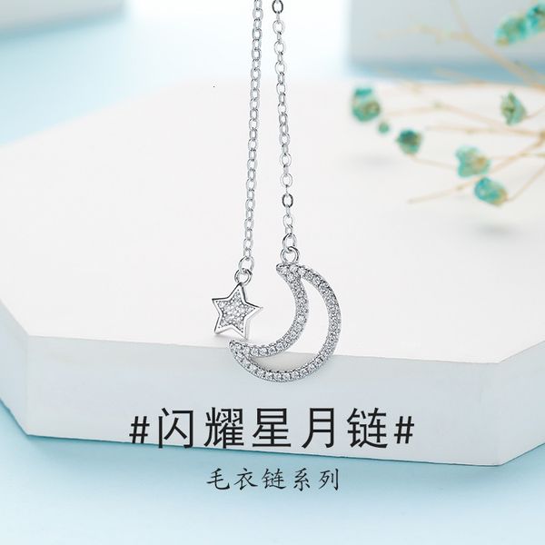 s925 necklace star moon necklace star moon female pendant 925 sterling silver sweater chain creative silver pendant japanese and korean
s925 necklace star moon necklace star moon female pendant 925 sterling silver sweater chain creative silver pendant japanese and korean