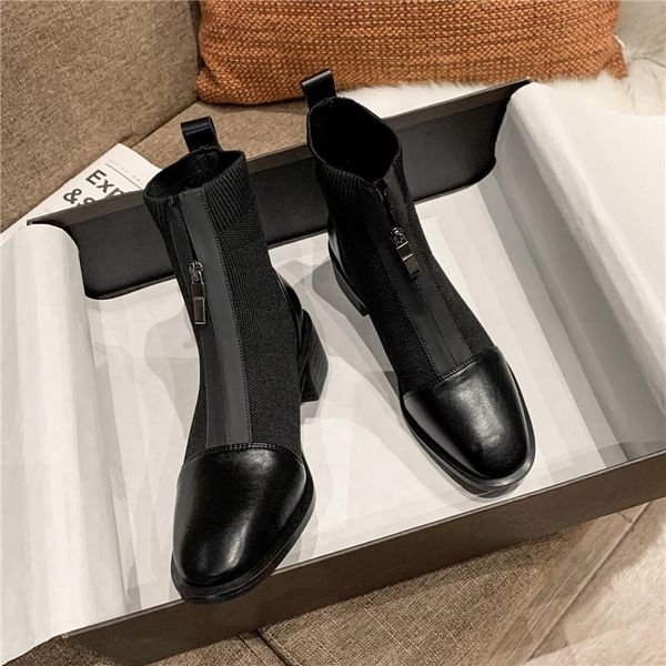 winter boots lady women's rubber shoes rain boots-women zipper round toe 2020 stockings mid calf rock low autumn mid-calf, Black
winter boots lady women's rubber shoes rain boots-women zipper round toe 2020 stockings mid calf rock low autumn mid-calf, Black