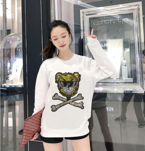 2021 New Hot Dribble Hoodie Long Sleeve Winter Sweatshirt the Neck Women's Clothes Diamond Casual Hoodies Top C5k9, Black
2021 New Hot Dribble Hoodie Long Sleeve Winter Sweatshirt the Neck Women's Clothes Diamond Casual Hoodies Top C5k9, Black
