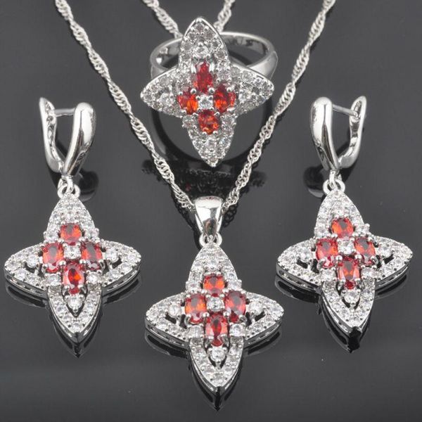 new shining red stone zircon women's silver color jewelry sets earrings/pendant/necklace/rings qz0343
new shining red stone zircon women's silver color jewelry sets earrings/pendant/necklace/rings qz0343