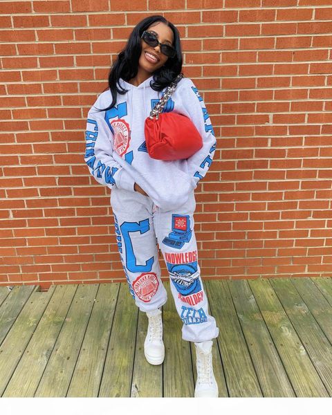 autumn solid casual cartoon print women sports two pieces set new fleece hooded sweatshirts and pants outfits oversized hoodies suit, White
autumn solid casual cartoon print women sports two pieces set new fleece hooded sweatshirts and pants outfits oversized hoodies suit, White