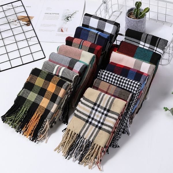 children's scarf winter boys imitation cashmere korean bib autumn baby plaid neck cover children warm girl trend, Blue;gray
children's scarf winter boys imitation cashmere korean bib autumn baby plaid neck cover children warm girl trend, Blue;gray