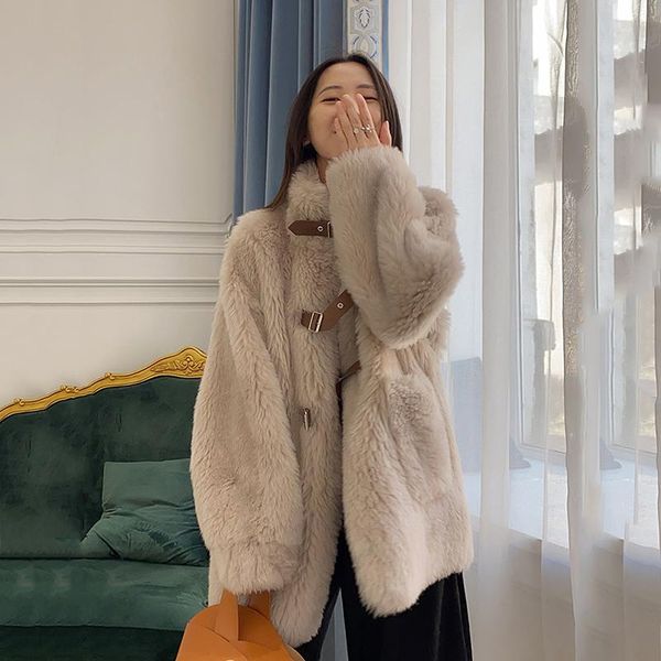 women's fur & faux 2021 winter integrated lamb coat elegant jacket woman warm thick long teddy overcoat coats, Black
women's fur & faux 2021 winter integrated lamb coat elegant jacket woman warm thick long teddy overcoat coats, Black
