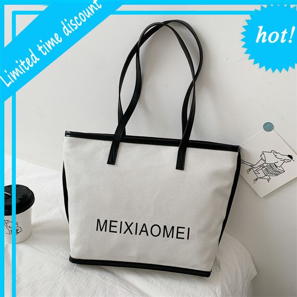 women's bag 2020 summer fashion versatile large capacity shoulder canvas portable tote
women's bag 2020 summer fashion versatile large capacity shoulder canvas portable tote