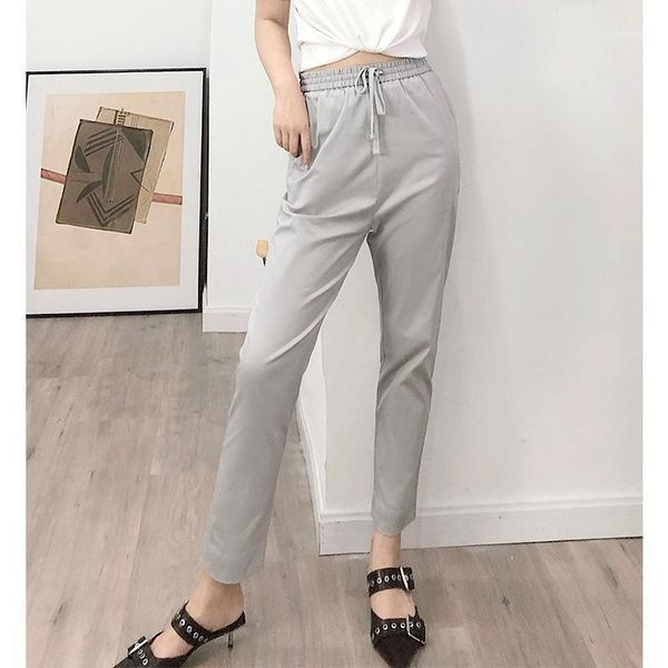 women's pants & capris 2021 summer women casual elastic lace-up waist female tapered ankle-length trousers wild stylish1, Black;white
women's pants & capris 2021 summer women casual elastic lace-up waist female tapered ankle-length trousers wild stylish1, Black;white