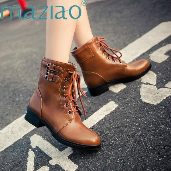 chunky motorcycle short black boots women heel autumn round toe lace-up soft leather botas mujer female ankle boots maziao
chunky motorcycle short black boots women heel autumn round toe lace-up soft leather botas mujer female ankle boots maziao