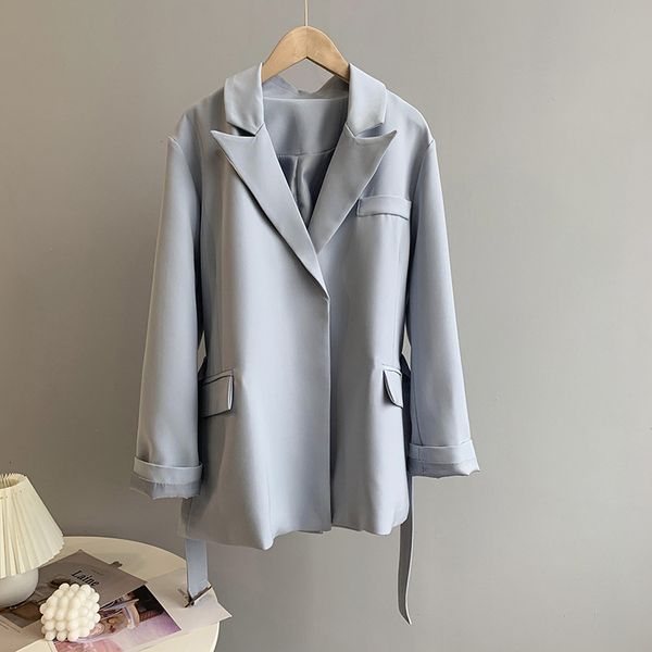 new 2021 spring turn down collar blazer vintage ladies coat with belt feminino for women blazers 6uht, White;black
new 2021 spring turn down collar blazer vintage ladies coat with belt feminino for women blazers 6uht, White;black