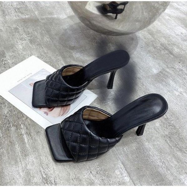 women's thin high heels slippers fashion square toe sandals lattice pu leather 2021 summer new ladies slides shoes woman #5y7i, Black
women's thin high heels slippers fashion square toe sandals lattice pu leather 2021 summer new ladies slides shoes woman #5y7i, Black