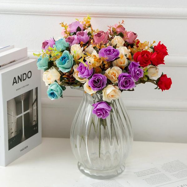 decorative flowers & wreaths simulation artificial flower living room decoration wedding rose set two color
decorative flowers & wreaths simulation artificial flower living room decoration wedding rose set two color