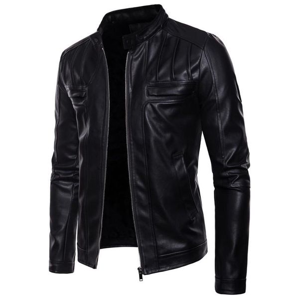 men's fur & faux mens leather jacket stand collar casual slim pu motorcycle fashion coat male large size, Black
men's fur & faux mens leather jacket stand collar casual slim pu motorcycle fashion coat male large size, Black