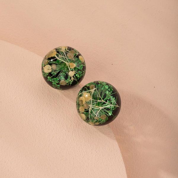 stud fashion transparent natural dried flower earrings for women style small fresh simple original accessories, Golden;silver
stud fashion transparent natural dried flower earrings for women style small fresh simple original accessories, Golden;silver