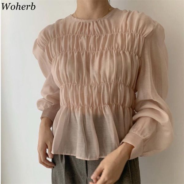 woherb blusas mujer de moda 2020 уплотнительные рубашки с уплотнительным вырезом рубашки корейских шикарных сладких плиссированных блузков ж, White
woherb blusas mujer de moda 2020 уплотнительные рубашки с уплотнительным вырезом рубашки корейских шикарных сладких плиссированных блузков ж, White