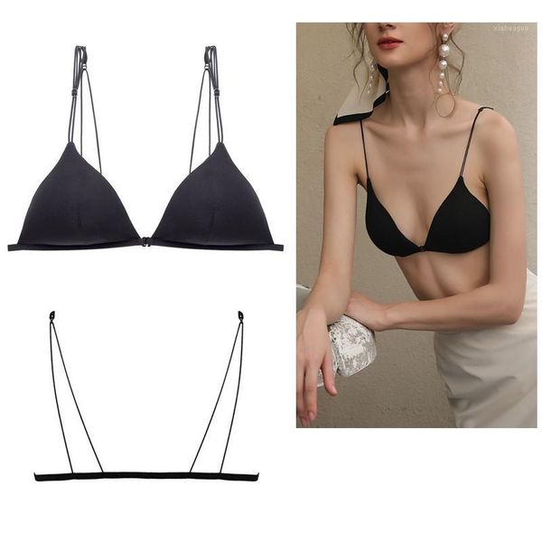 ab cup bras for female brassiere underwear wireless bra lingerie front closure bra women bralette solid color black/white1, Red;black
ab cup bras for female brassiere underwear wireless bra lingerie front closure bra women bralette solid color black/white1, Red;black